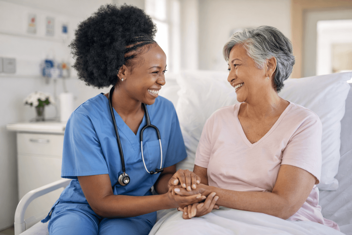 Healthcare professionals collaborating